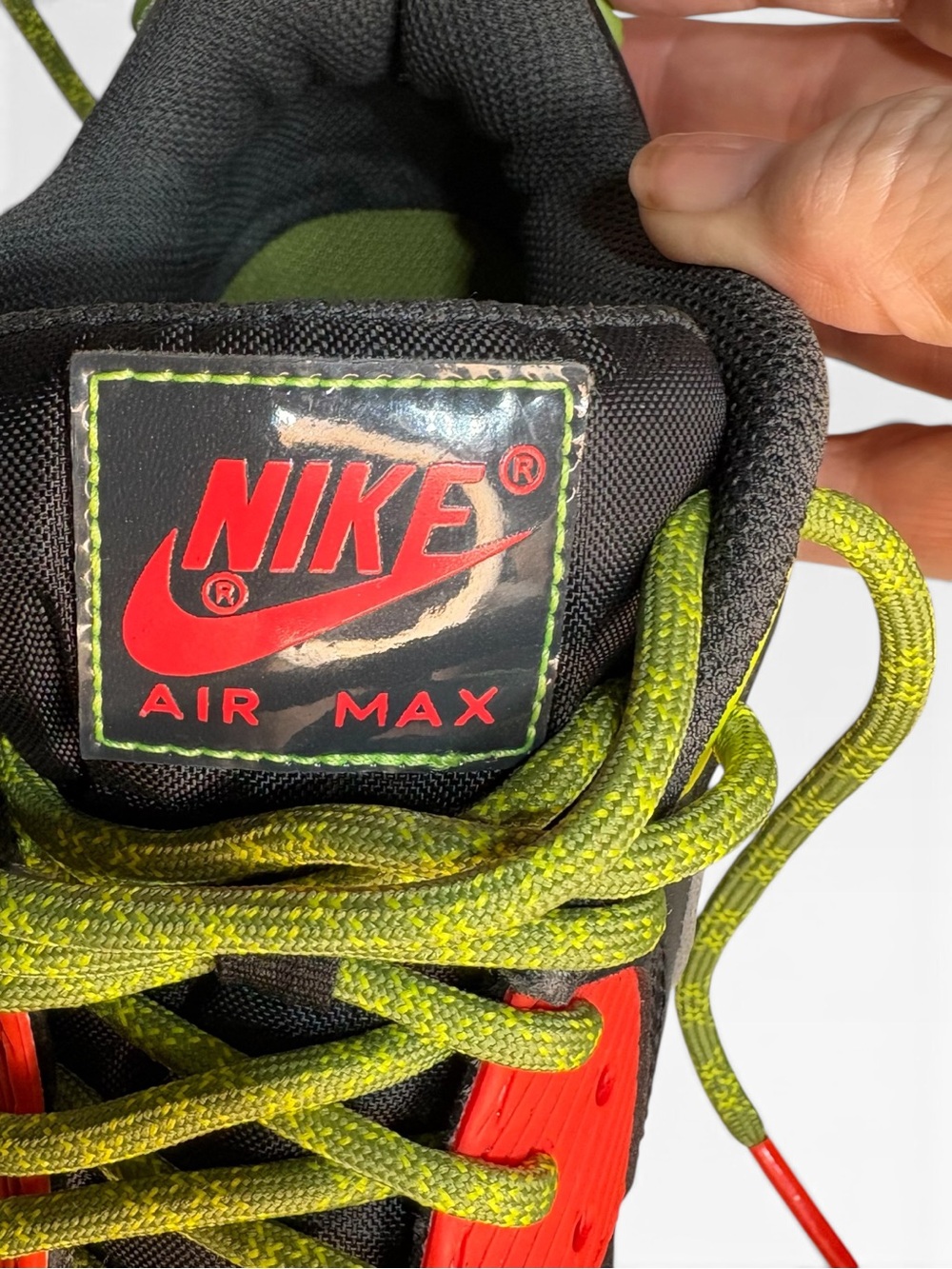 Nike Air Max 90 GS Black Asparagus Sneakers DC2100-001 size 6Y - Picture 12 of 14